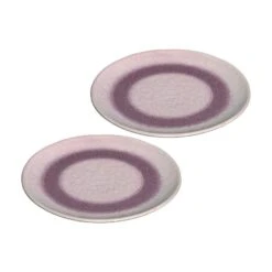 Leonardo MATERA Keramikteller 22,5 Cm Rosa 2er Set - A