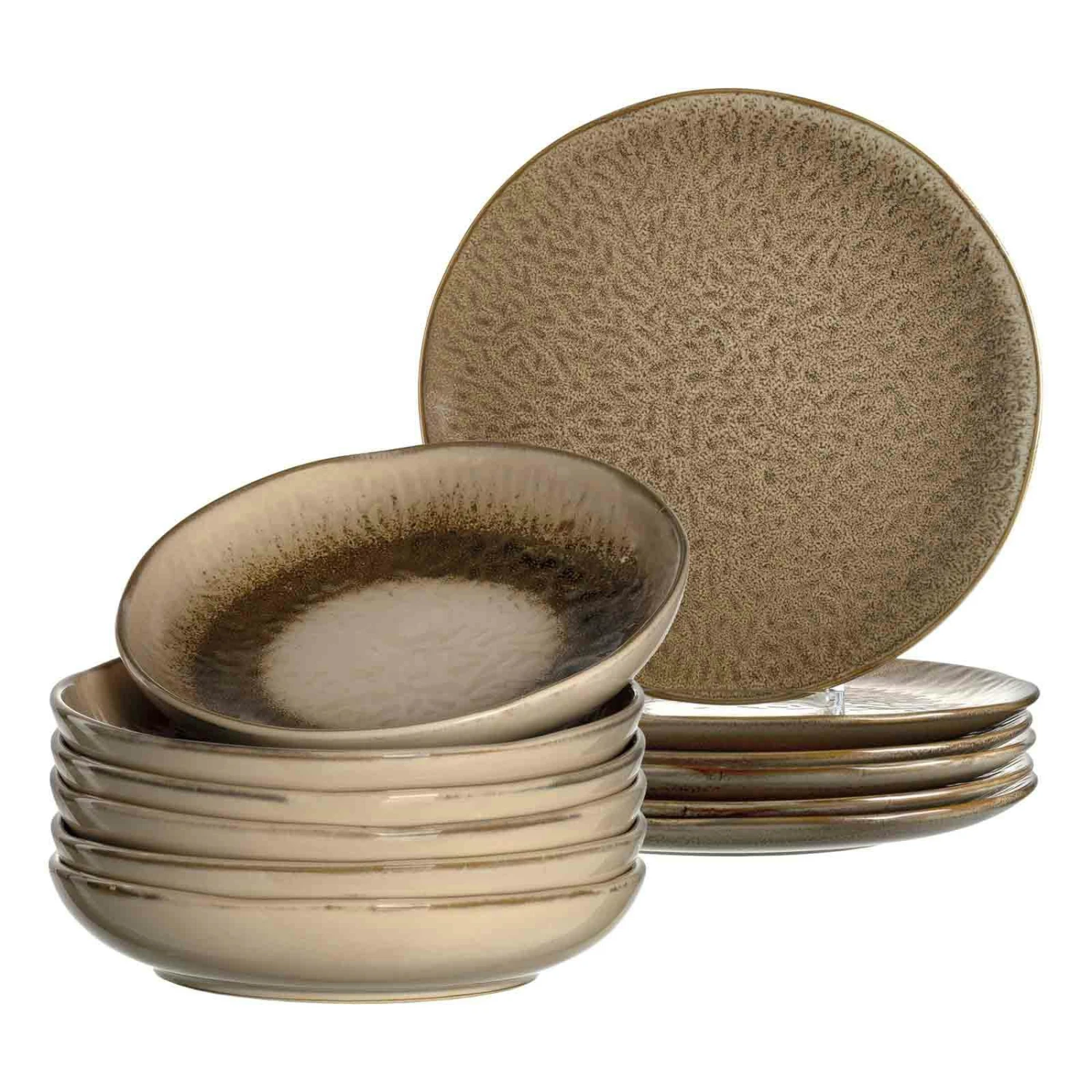 Leonardo MATERA Geschirr Tafelservice Beige 12-teilig 3 Leonardo MATERA Geschirr Tafelservice Beige 12-teilig