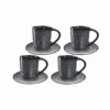 Leonardo MATERA Espresso Set Anthrazit 8-teilig