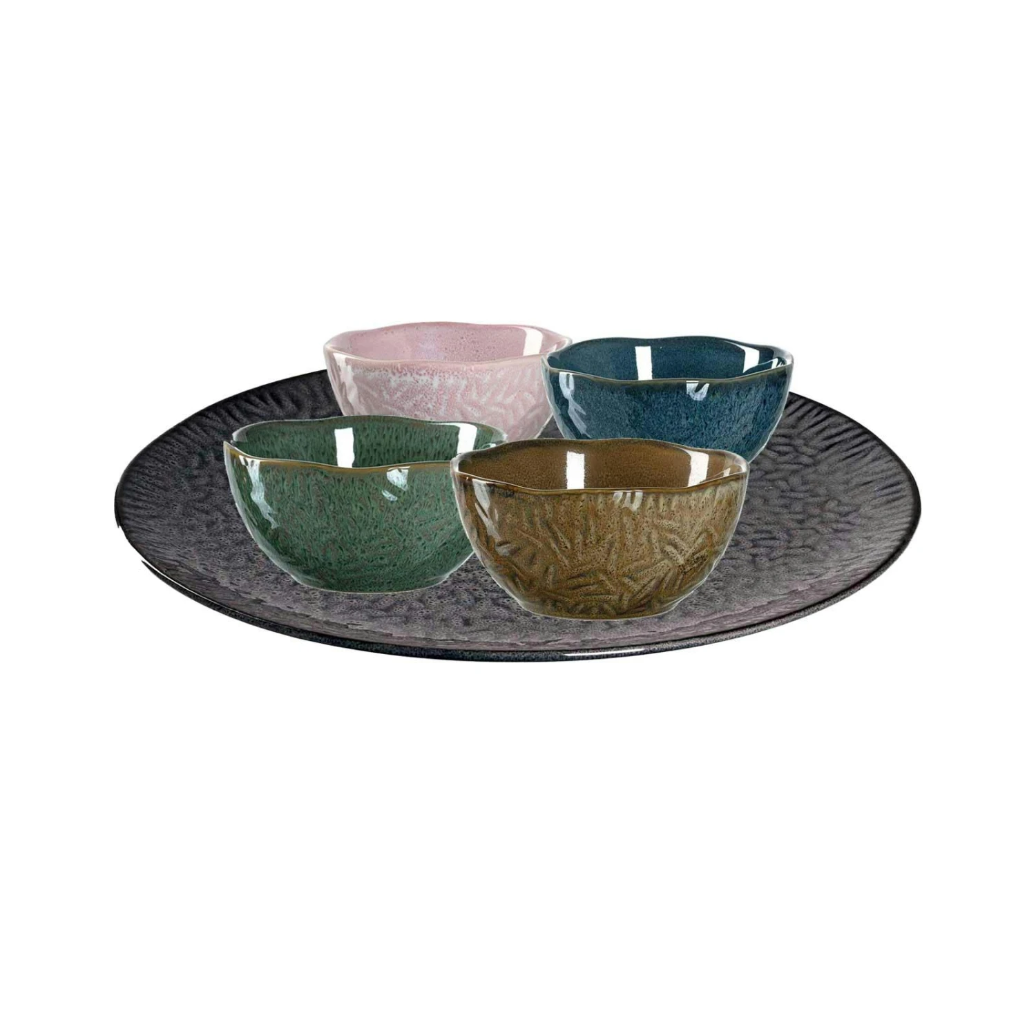 Leonardo MATERA Dipschalen Set Bunt Gemischt Grün 5-teilig 4 Leonardo MATERA Dipschalen Set Bunt Gemischt Grün 5-teilig – Bild 2