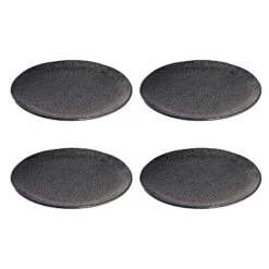 Leonardo MATERA Keramikteller Pizzateller 32 Cm Anthrazit 4er Set