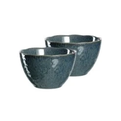 Leonardo MATERA Keramikschale 15,3 Cm Blau 2er Set