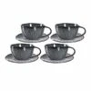 Leonardo MATERA Cappuccino Set Anthrazit 8-teilig