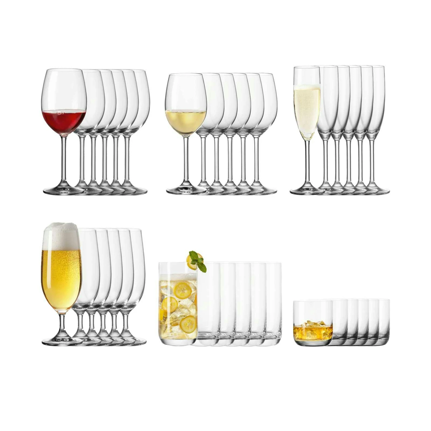 Leonardo TIVOLI Weißwein & Sekt Gläserset 12-teilig 5 Leonardo TIVOLI Weißwein & Sekt Gläserset 12-teilig – Bild 3