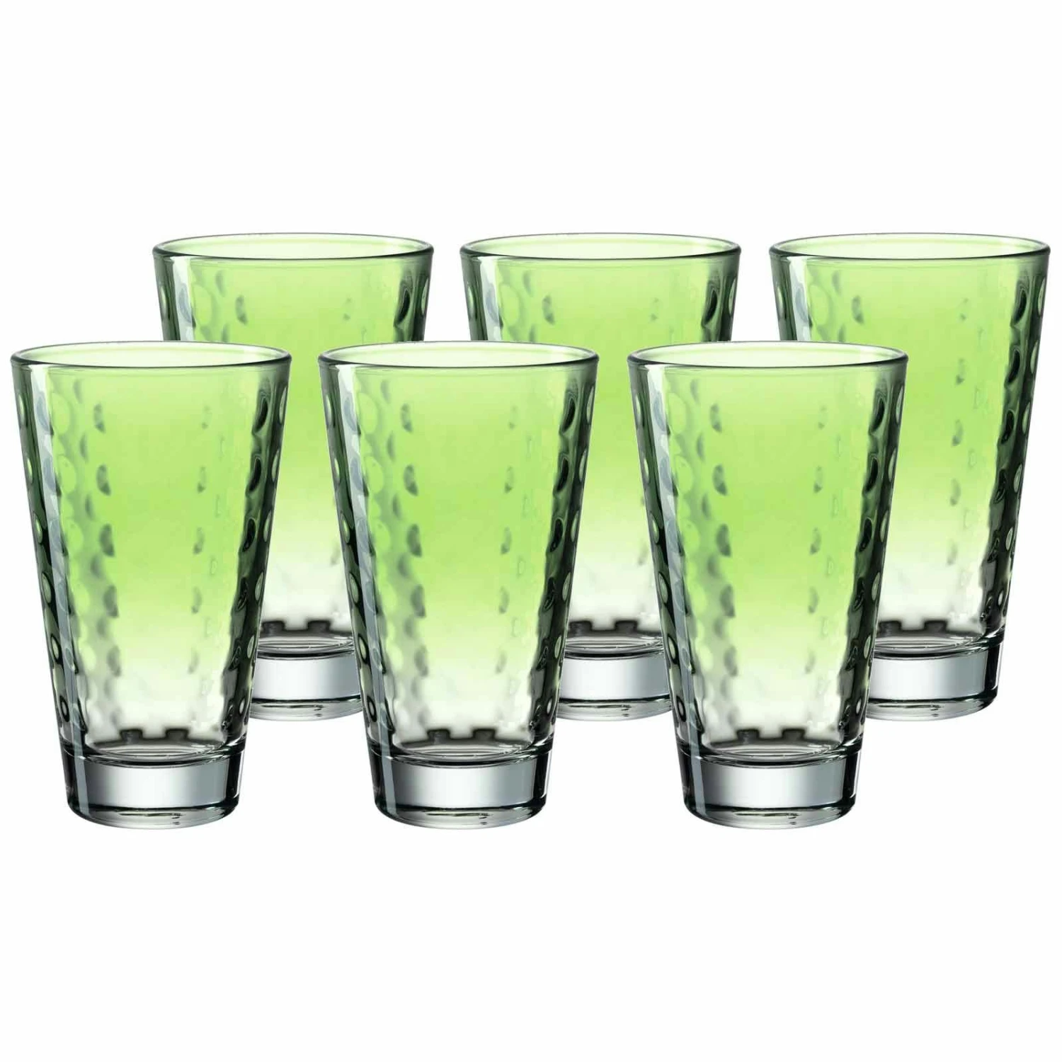 Leonardo OPTIC Trinkglas Groß 300 Ml Grüner Boden 6er Set 7 Leonardo OPTIC Trinkglas Groß 300 Ml Grüner Boden 6er Set – Bild 5