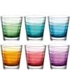 Leonardo Trinkglas VARIO STRUTTURA 6 Stück Sortiert 250 Ml Farbverlauf