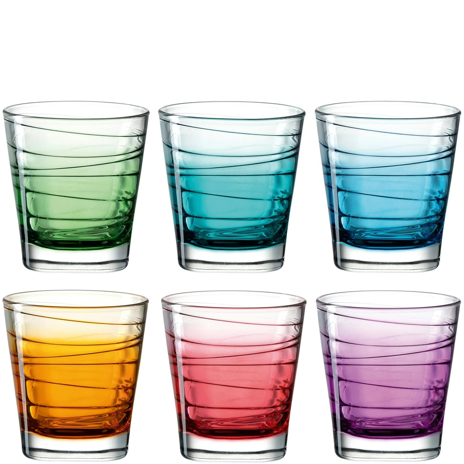 Leonardo Trinkglas VARIO STRUTTURA 6 Stück Sortiert 280 Ml Farbverlauf 4 Leonardo Trinkglas VARIO STRUTTURA 6 Stück Sortiert 280 Ml Farbverlauf – Bild 2
