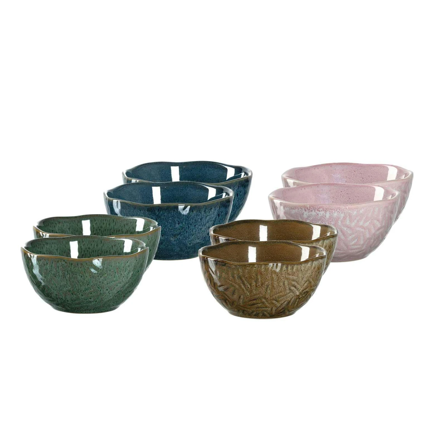 Leonardo MATERA Keramikschalen 12cm 4er Set Bunt Gemischt 5 Leonardo MATERA Keramikschalen 12cm 4er Set Bunt Gemischt – Bild 3