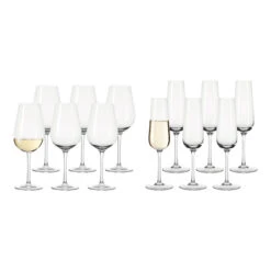 Leonardo 12er Set Weißwein & Sekt Gläserset TIVOLI In Transparent