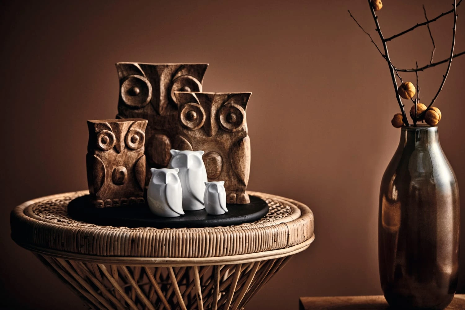 Leonardo Eule CALMO 25 Cm Braun Mangoholz 4 Leonardo Eule CALMO 25 Cm Braun Mangoholz – Bild 2