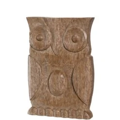 Leonardo Eule CALMO 25 Cm Braun Mangoholz