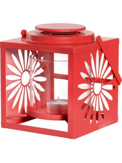 Leonardo Laterne "Colorata" In Koralle - (B)14,5 X (H)15 X (T)14 Cm