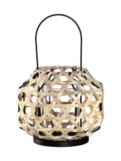 Leonardo Teelichthalter In Beige/ Schwarz - (H)9 Cm X Ø 9,5 Cm